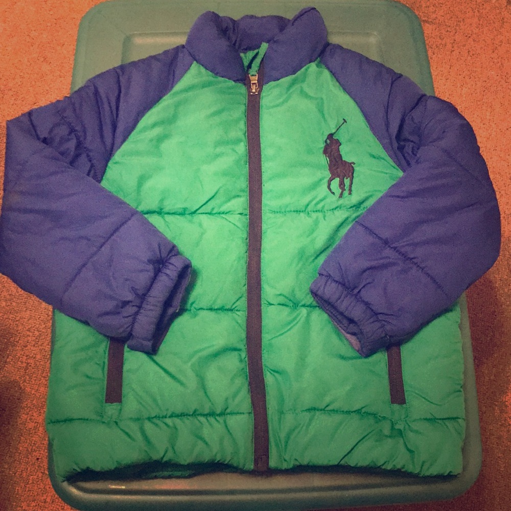 Boys polo down winter coat